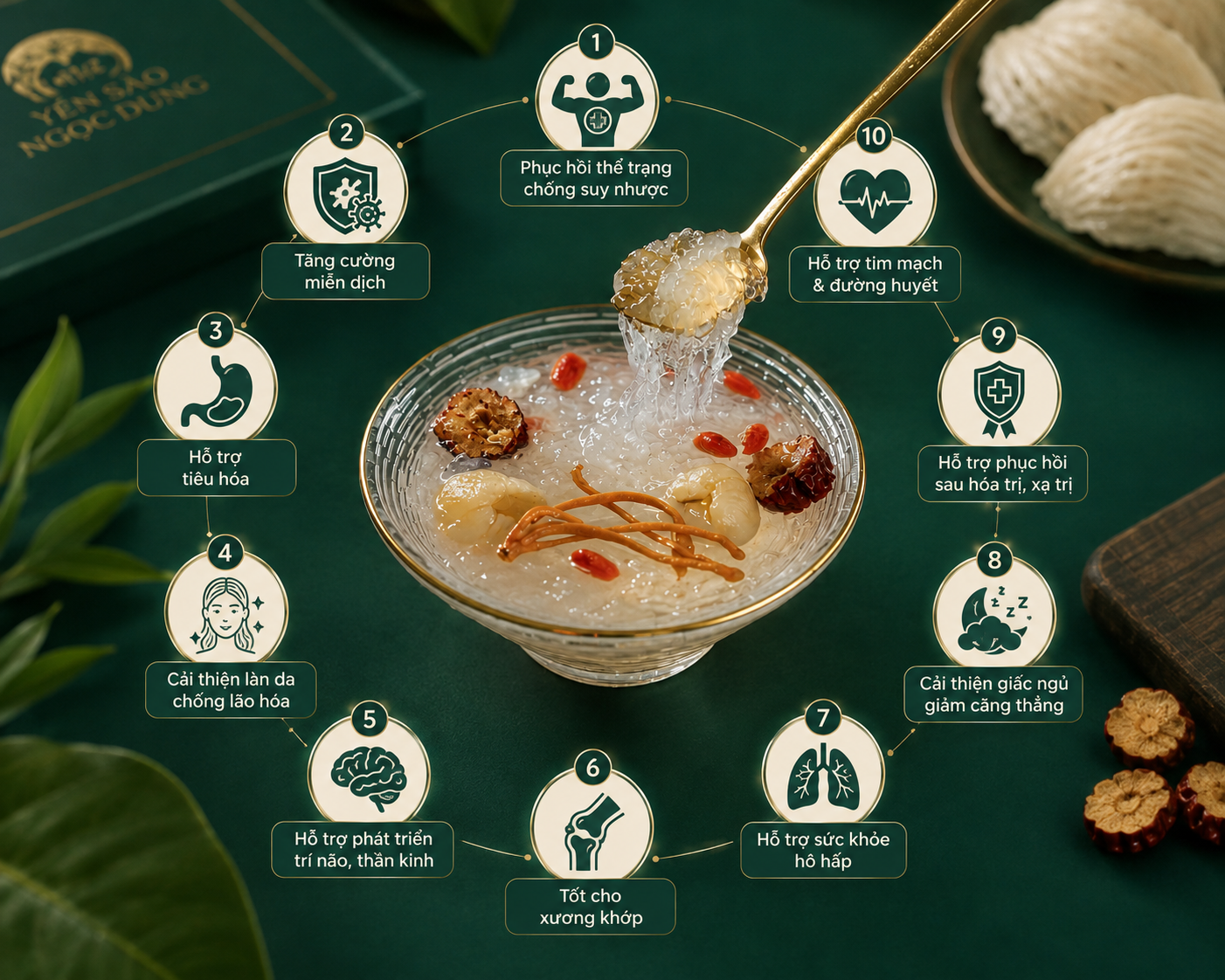 10 công dụng của yến sào với súc khỏe