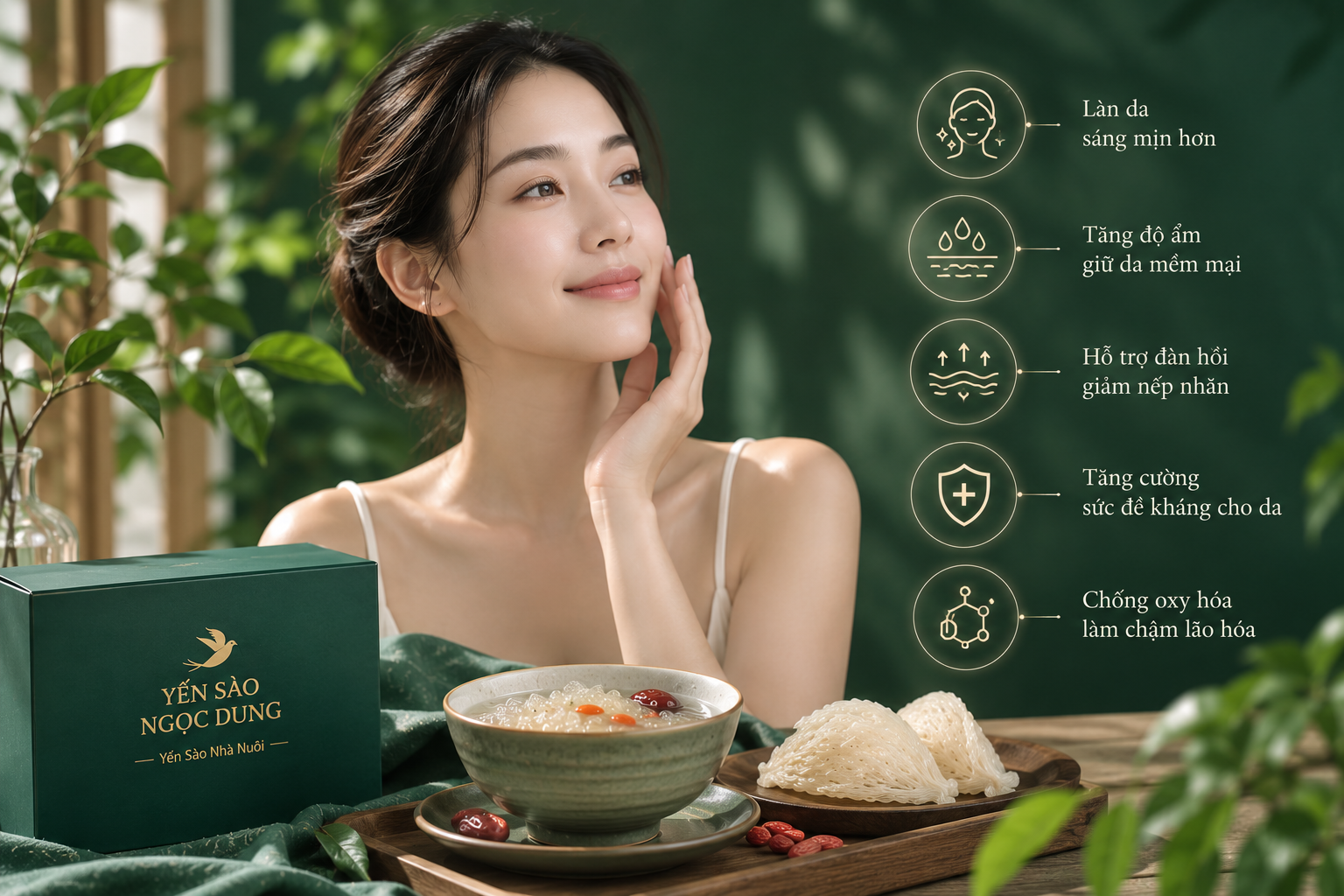 Lợi ích của yến sào đối với làn da